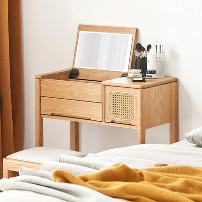 Lucia Solid Wood Vanity Table & Stool