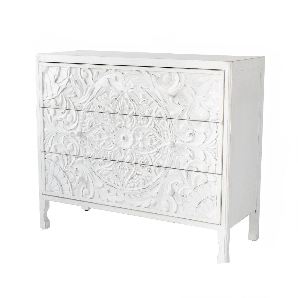 Nastali Hand Carved 3 Drawer Dresser