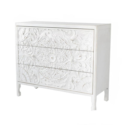 Nastali Hand Carved 3 Drawer Dresser
