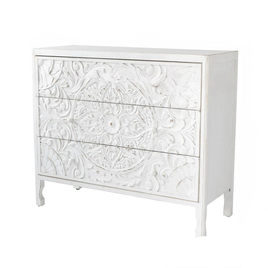 Nastali Hand Carved 3 Drawer Dresser