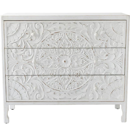 Nastali Hand Carved 3 Drawer Dresser