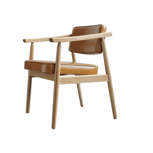 Neci Upholstered Solid Wood Armchair