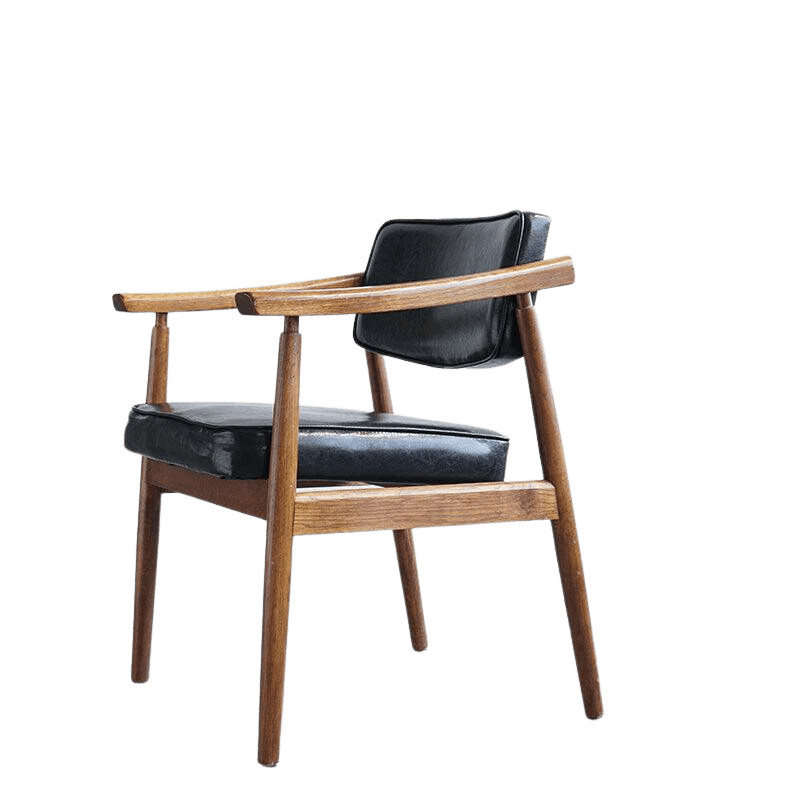 Neci Upholstered Solid Wood Armchair