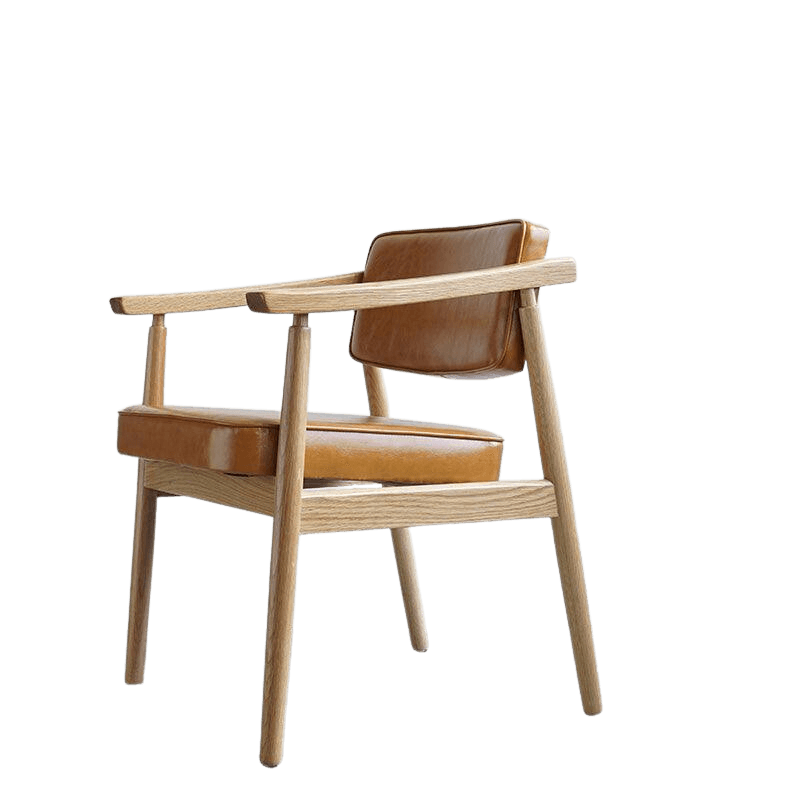 Neci Upholstered Solid Wood Armchair