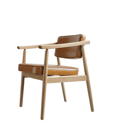 Neci Upholstered Solid Wood Armchair