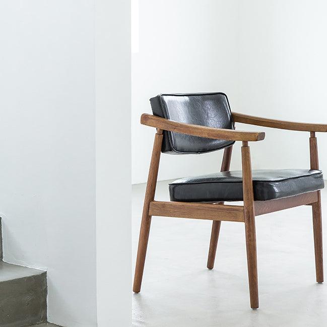 Neci Upholstered Solid Wood Armchair