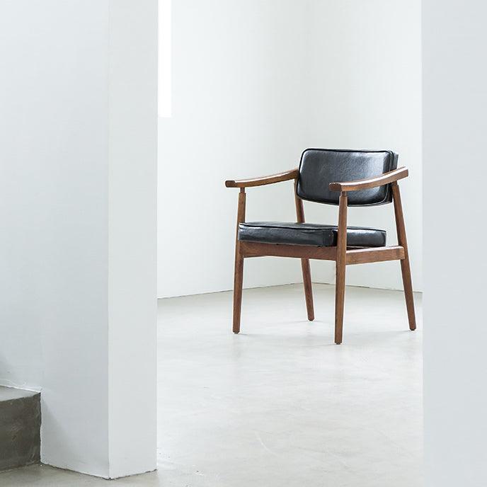 Neci Upholstered Solid Wood Armchair