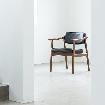 Neci Upholstered Solid Wood Armchair