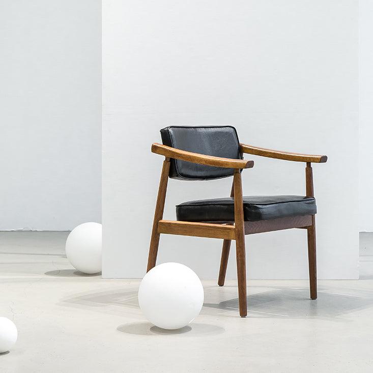 Neci Upholstered Solid Wood Armchair