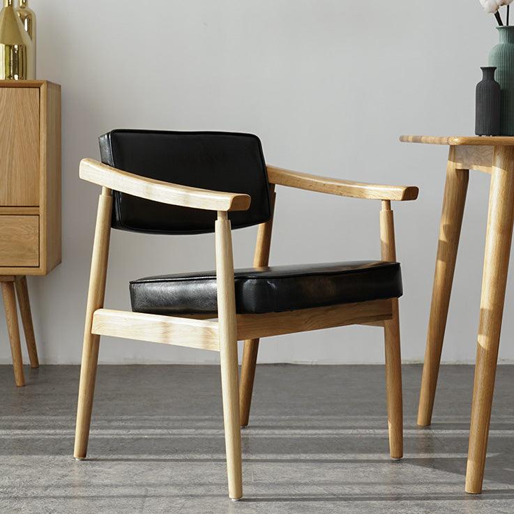 Neci Upholstered Solid Wood Armchair