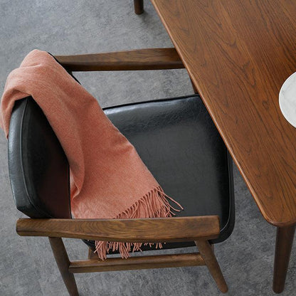 Neci Upholstered Solid Wood Armchair