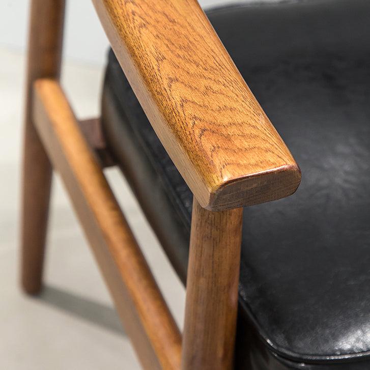 Neci Upholstered Solid Wood Armchair