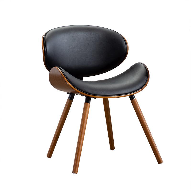Nordic Dining Chair With Leather Cushion