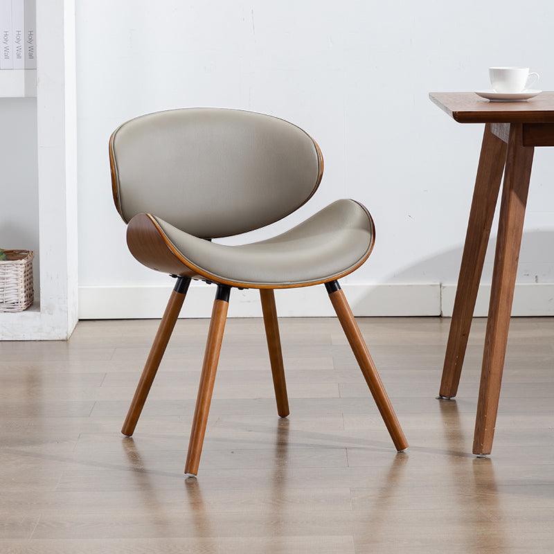 Nordic Dining Chair With Leather Cushion