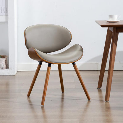 Nordic Dining Chair With Leather Cushion