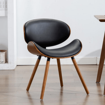 Nordic Dining Chair With Leather Cushion
