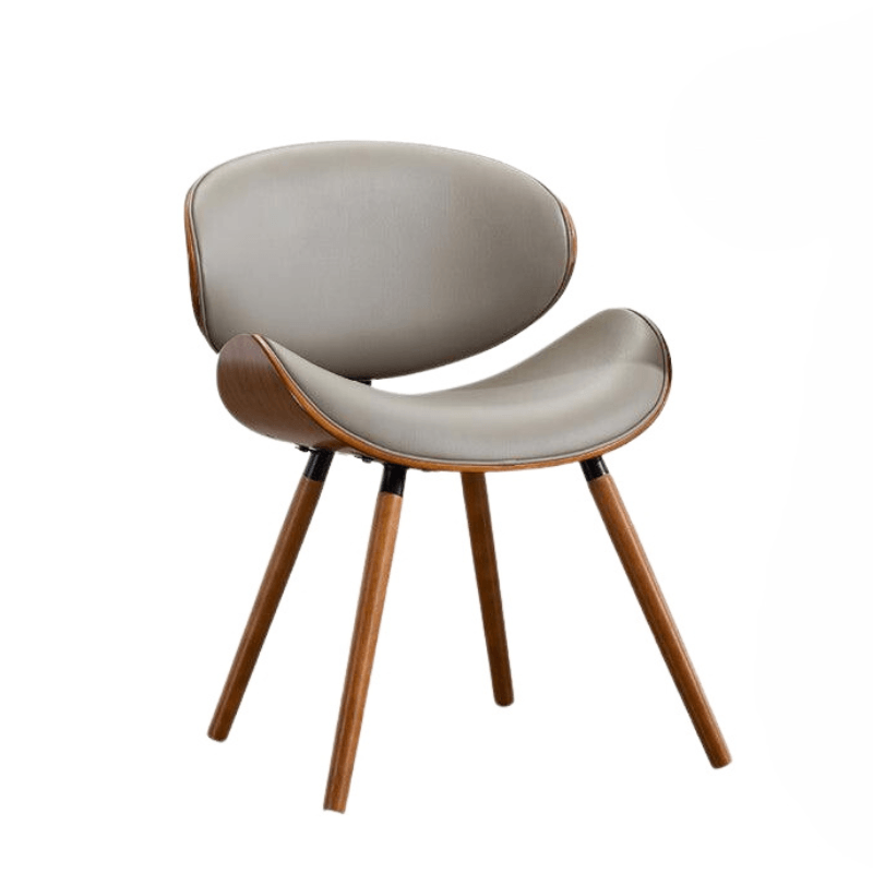 Nordic Dining Chair With Leather Cushion