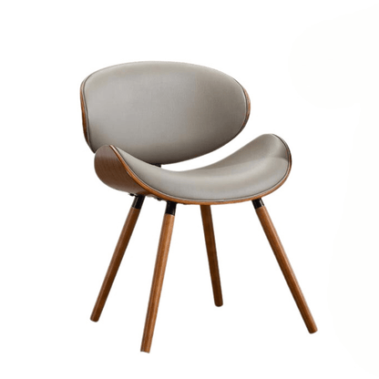 Nordic Dining Chair With Leather Cushion