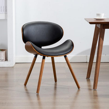 Nordic Dining Chair With Leather Cushion