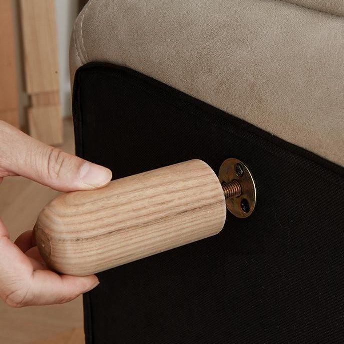 Petero Faux Leather Square Arm Sofa