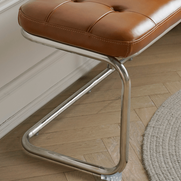 Salvatore Leather Bench & Ottoman