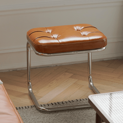 Salvatore Leather Bench & Ottoman