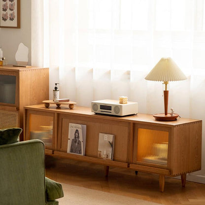 Stefcia Solid Wood TV Stand