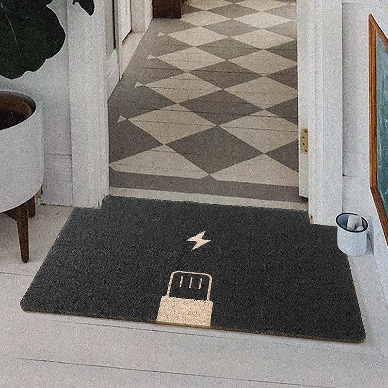 Time to Charge Greeting Rug