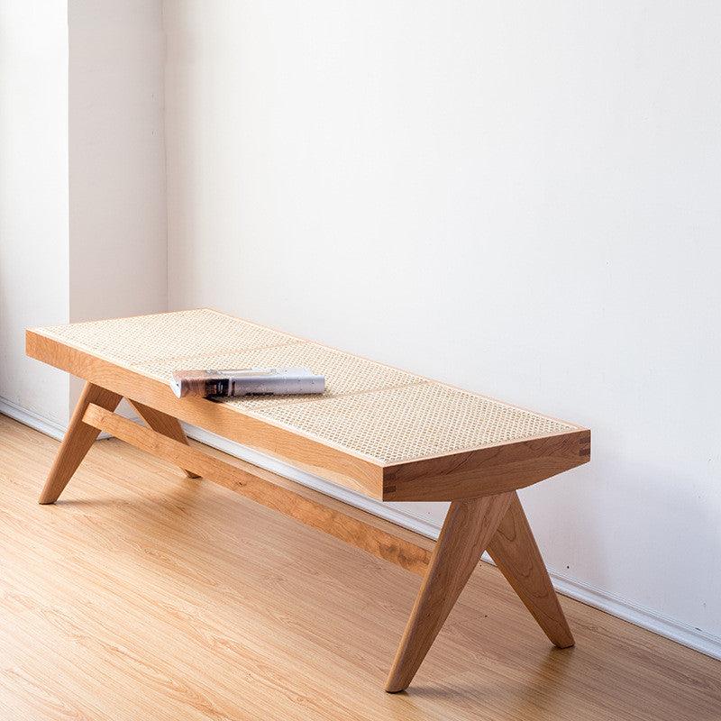 Uros Rattan Bench & Ottoman