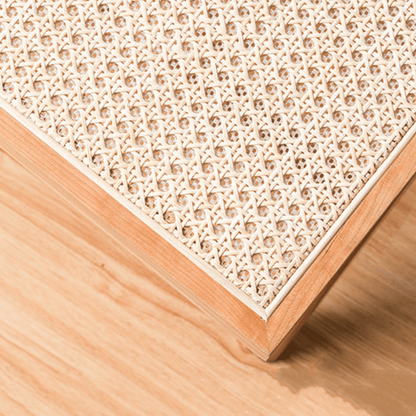 Uros Rattan Bench & Ottoman