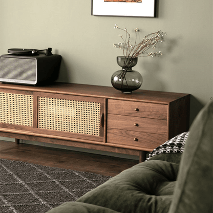 Yetta Rattan TV Stand