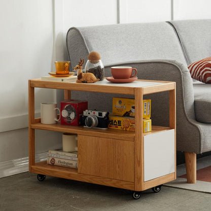 Zivko End Table with Wheels