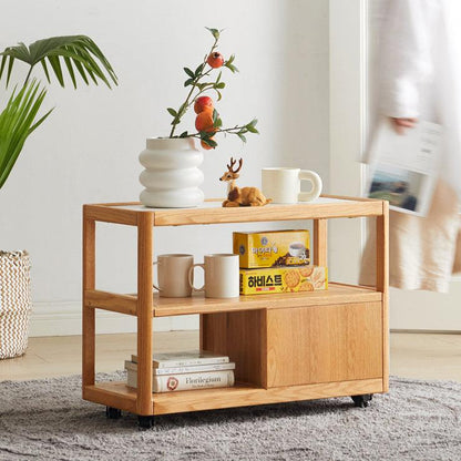Zivko End Table with Wheels