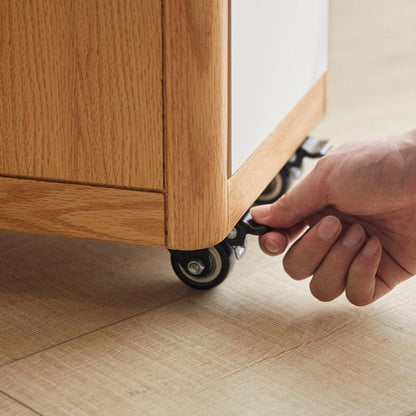 Zivko End Table with Wheels