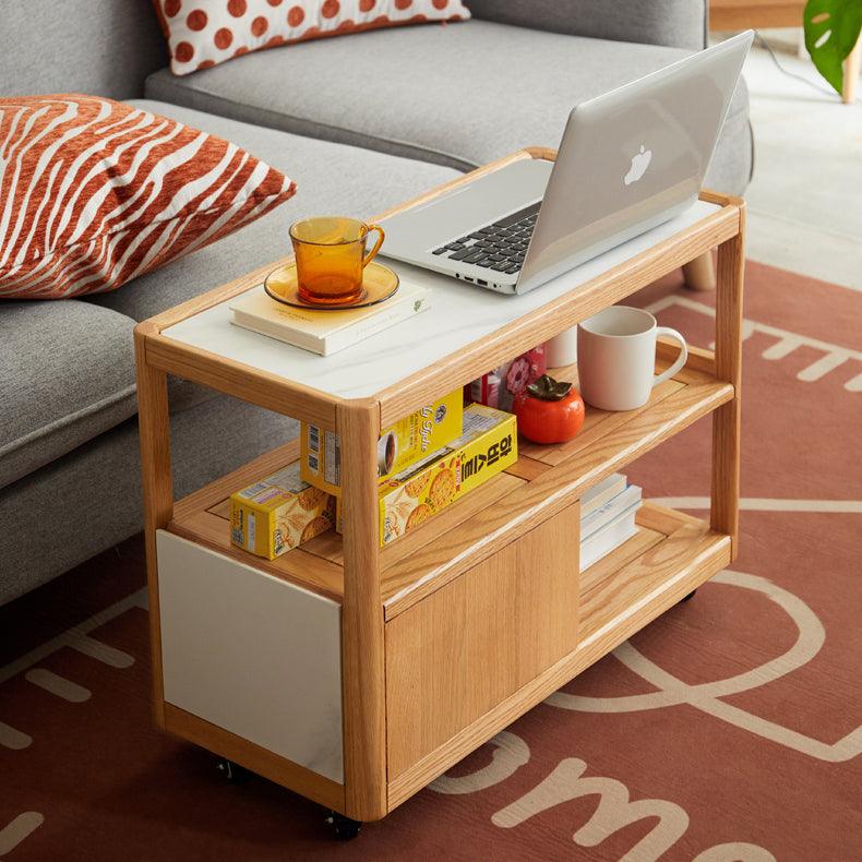 Zivko End Table with Wheels