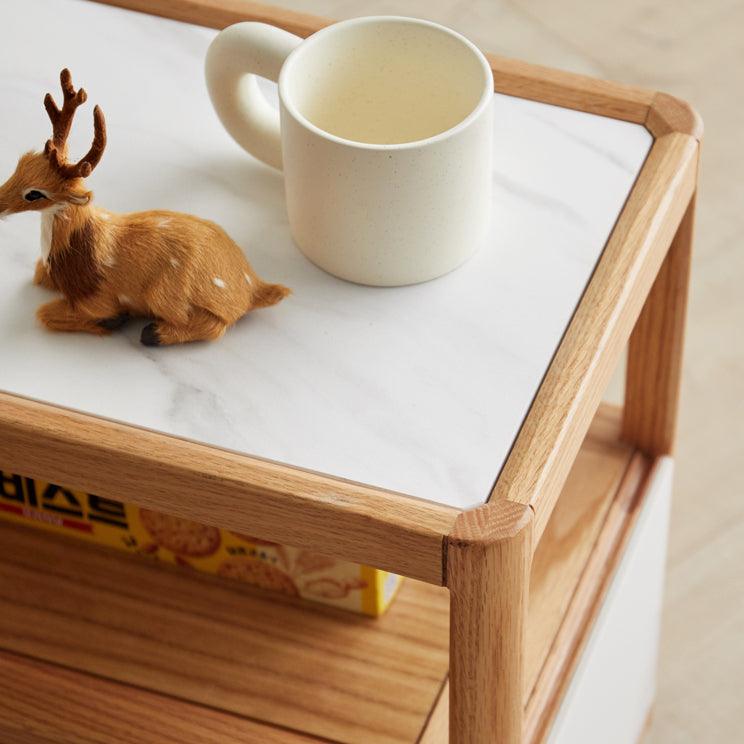 Zivko End Table with Wheels