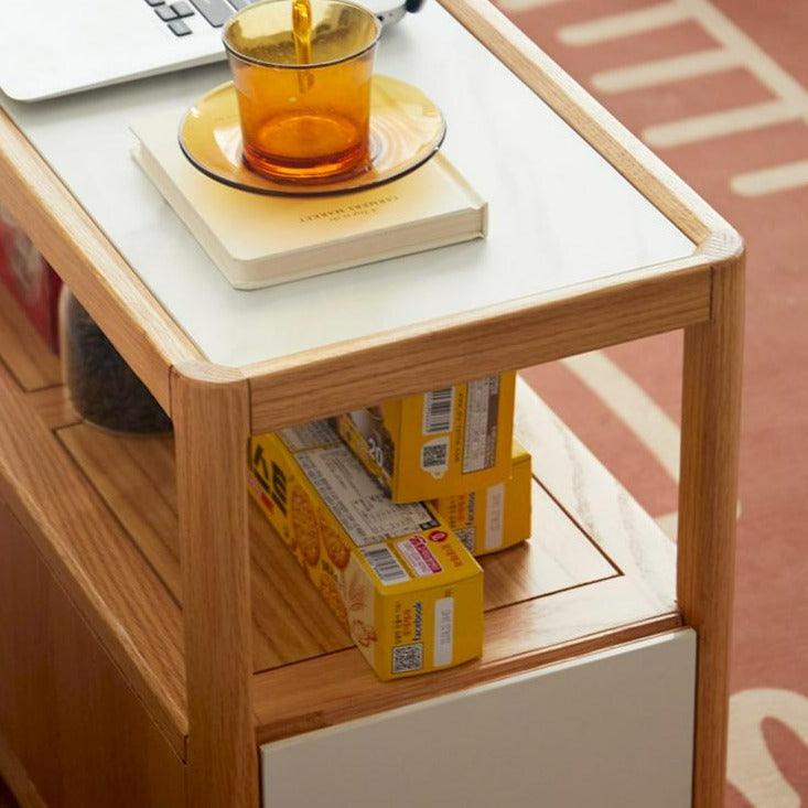 Zivko End Table with Wheels